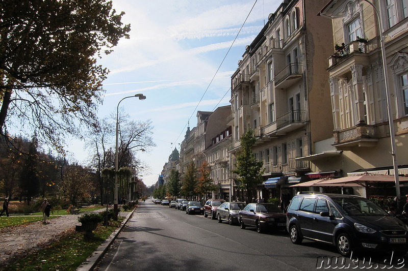 Die prachvolle Altstadt von Marienbad in Tschechien