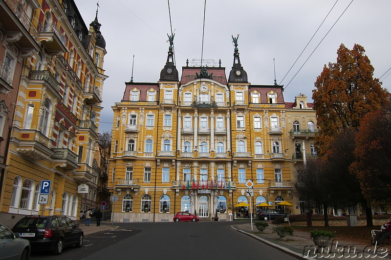 Die prachvolle Altstadt von Marienbad in Tschechien