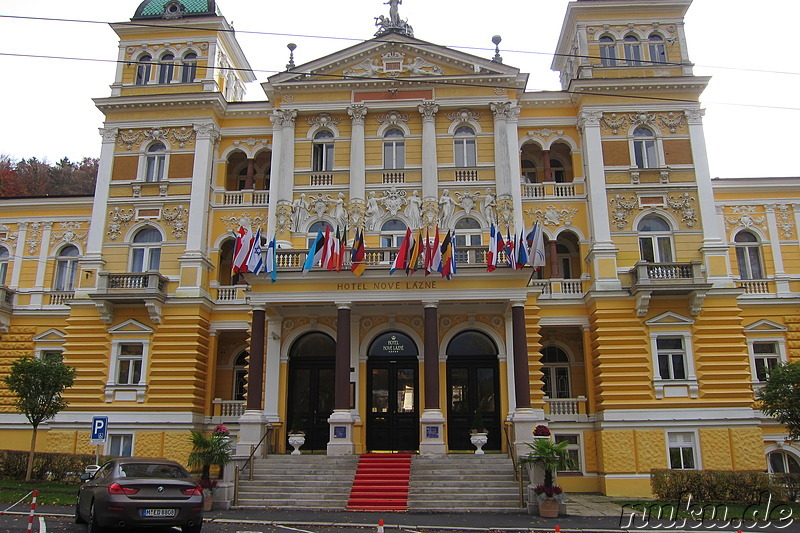 Die prachvolle Altstadt von Marienbad in Tschechien