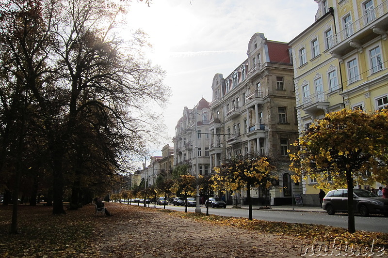 Die prachvolle Altstadt von Marienbad in Tschechien