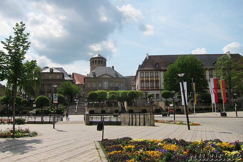 Die Schlossterrassen in Bayreuth, Bayern