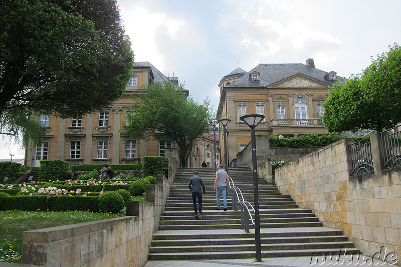 Die Schlossterrassen in Bayreuth, Bayern