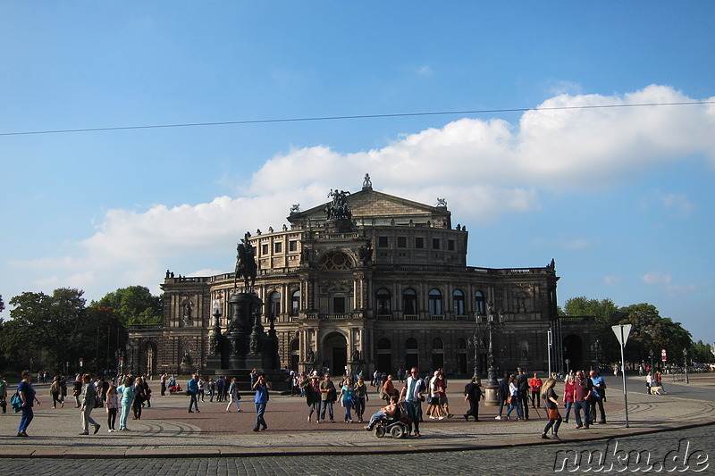 Die Semperoper in Dresden, Sachsen
