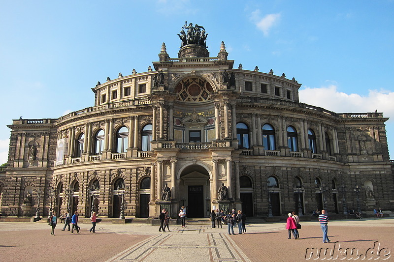 Die Semperoper in Dresden, Sachsen