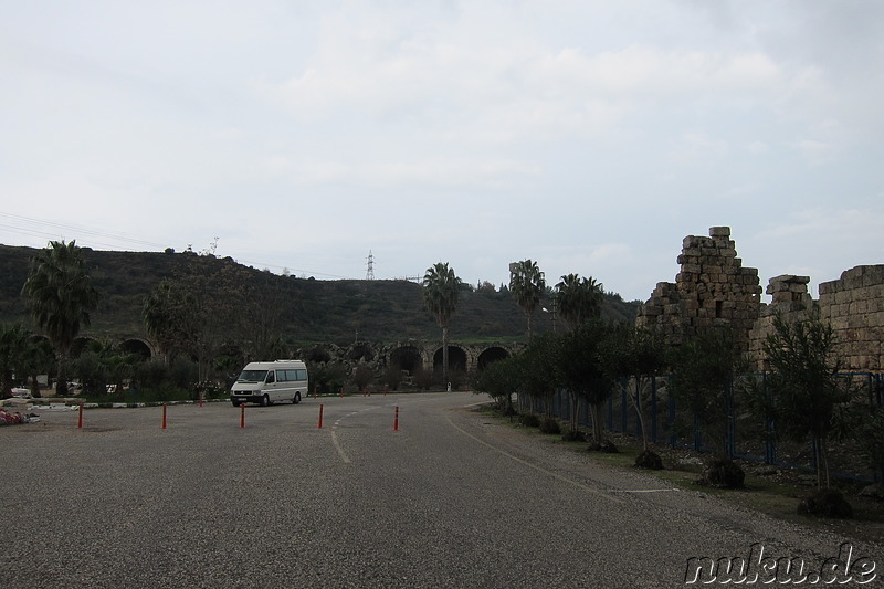 Die Stadt Side in der Türkei