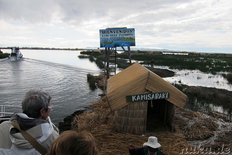 Die treibenden Inseln der Uros auf dem Titicaca-See, Peru