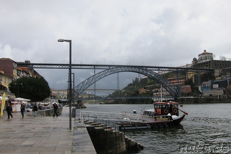 Dom-Luis-Brücke über den Douro; Verbindung von Porto und Vila Nova de Gaia, Portugal