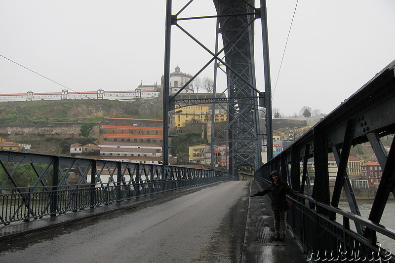 Dom-Luis-Brücke über den Douro; Verbindung von Porto und Vila Nova de Gaia, Portugal