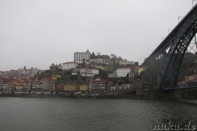 Dom-Luis-Brücke über den Douro; Verbindung von Porto und Vila Nova de Gaia, Portugal