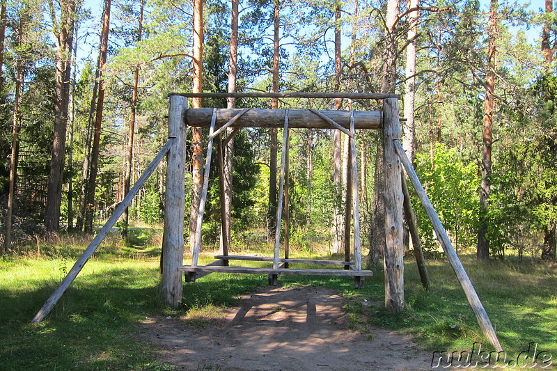 Dorfgemeinschaftsschaukel im Lahemaa National Park, Estland