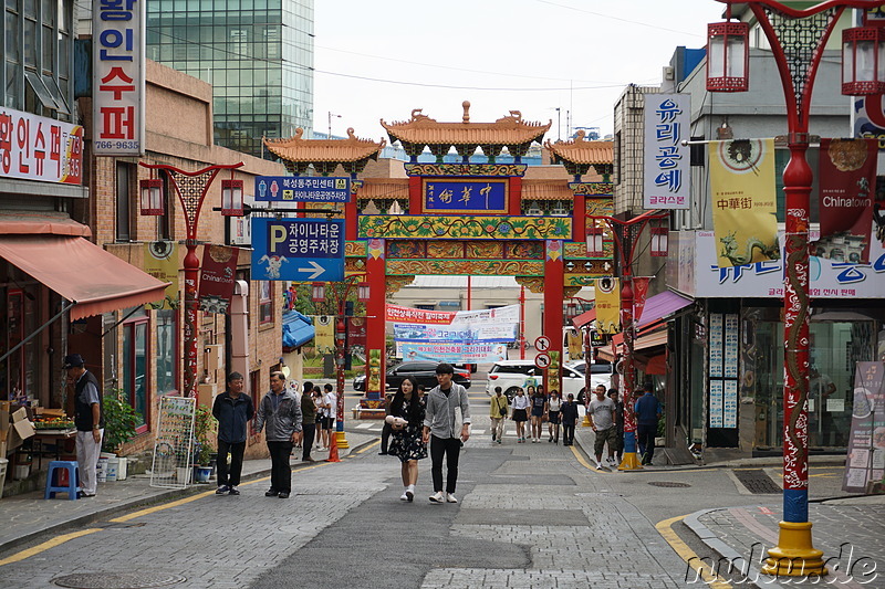 Eindrücke aus Chinatown in Incheon, Korea