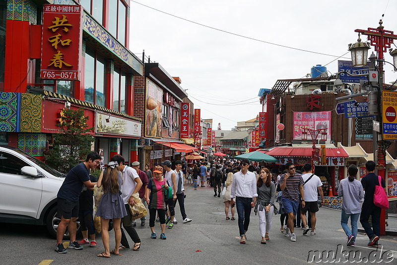 Eindrücke aus Chinatown in Incheon, Korea