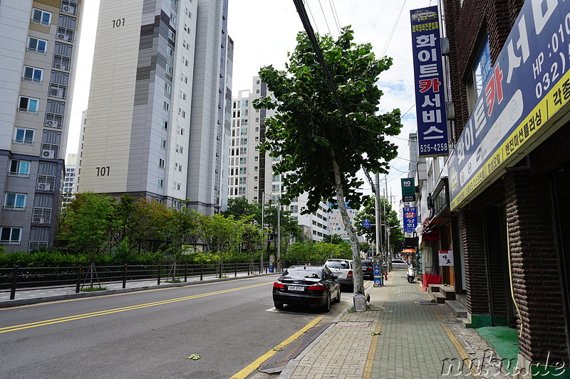 Eindrücke aus dem Stadtteil Bupyeong von Incheon, Korea