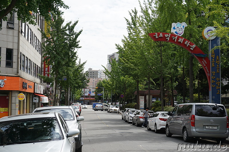 Eindrücke aus dem Stadtteil Bupyeong von Incheon, Korea