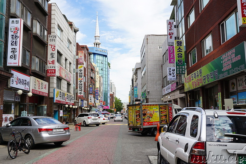 Eindrücke aus dem Stadtteil Bupyeong von Incheon, Korea