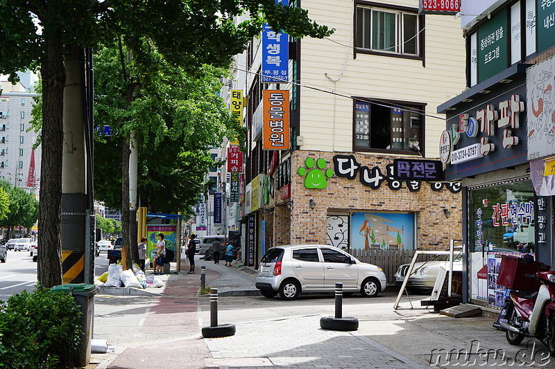 Eindrücke aus dem Stadtteil Bupyeong von Incheon, Korea