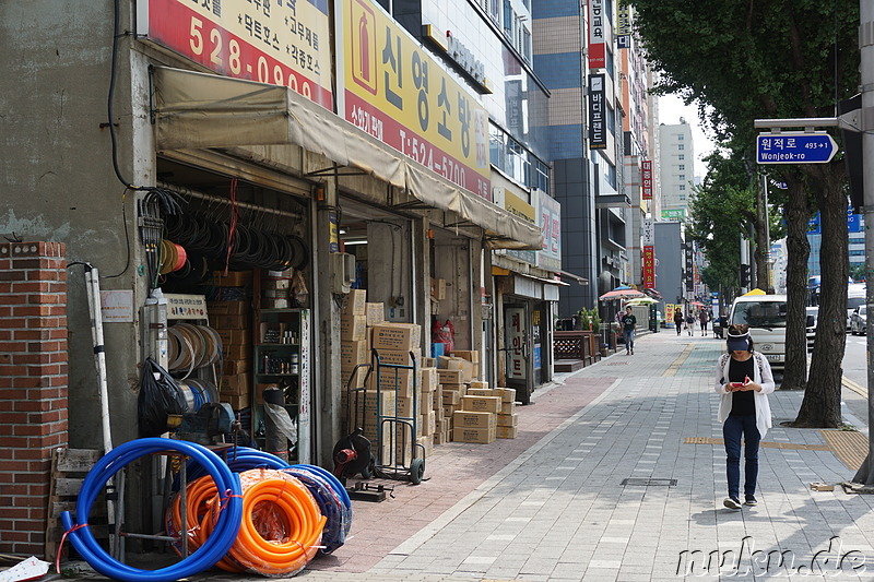 Eindrücke aus dem Stadtteil Bupyeong von Incheon, Korea