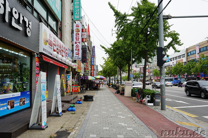 Eindrücke aus dem Stadtteil Bupyeong von Incheon, Korea