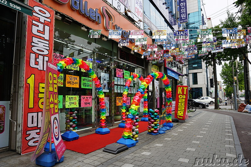 Eindrücke aus dem Stadtteil Bupyeong von Incheon, Korea