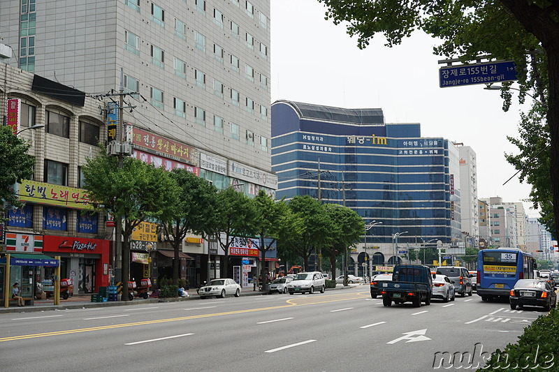 Eindrücke aus dem Stadtteil Bupyeong von Incheon, Korea