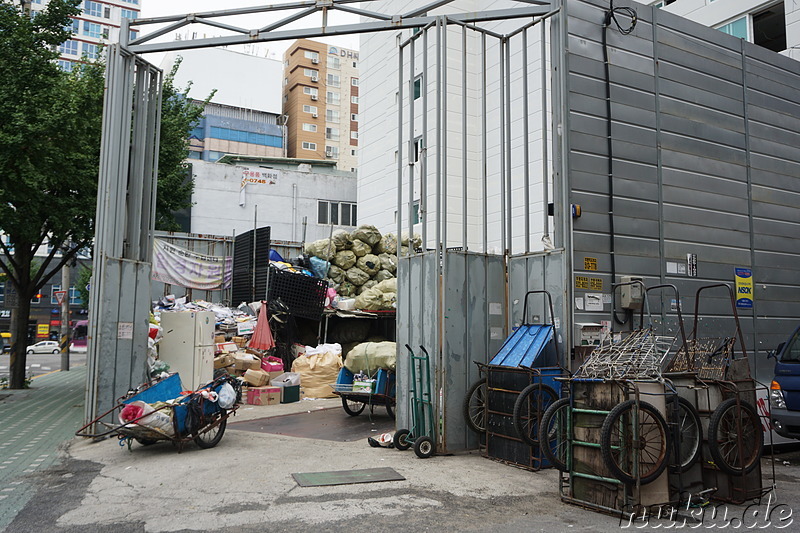 Eindrücke aus dem Stadtteil Bupyeong von Incheon, Korea