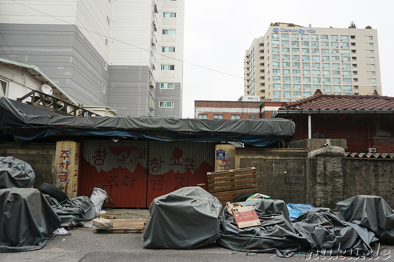 Eindrücke aus dem Stadtteil Bupyeong von Incheon, Korea