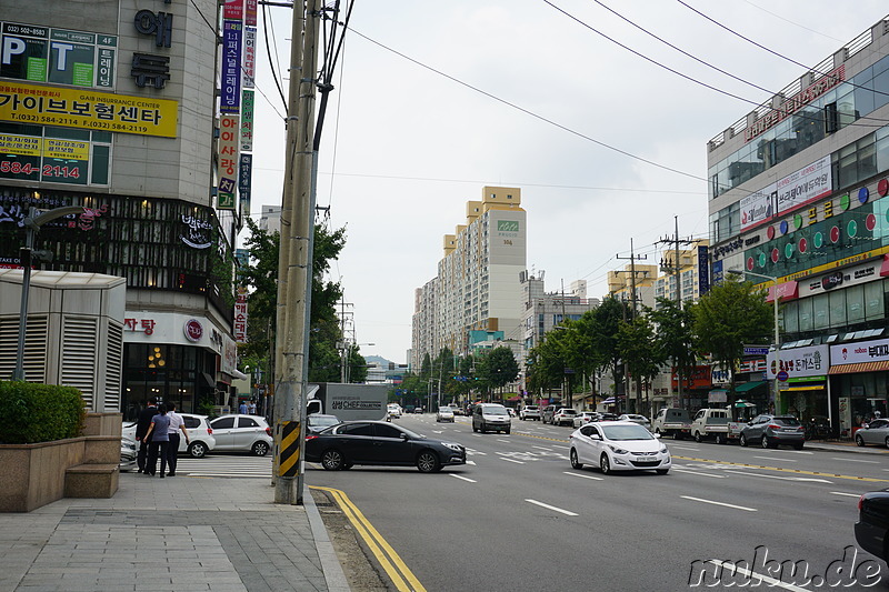 Eindrücke aus dem Stadtteil Bupyeong von Incheon, Korea