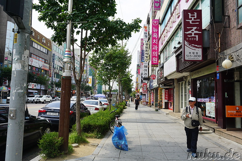 Eindrücke aus dem Stadtteil Bupyeong von Incheon, Korea
