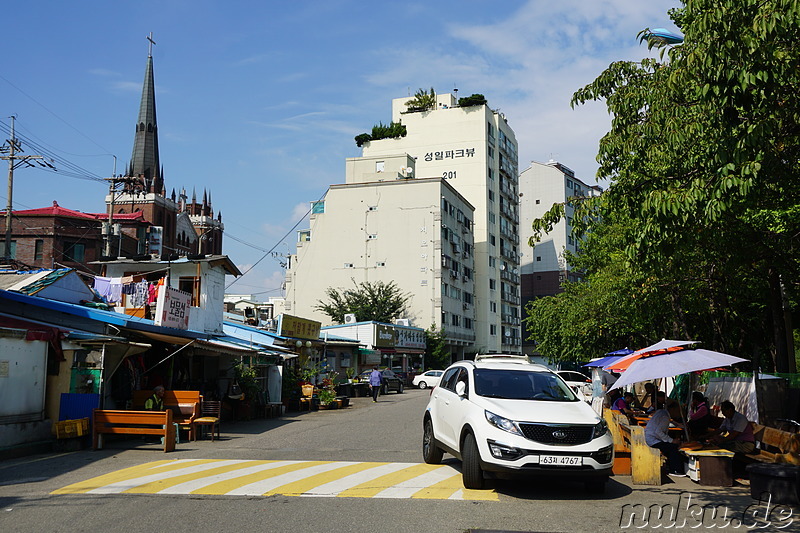 Eindrücke aus dem Stadtteil Bupyeong von Incheon, Korea