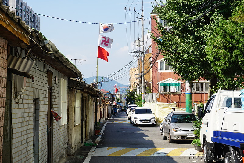 Eindrücke aus dem Stadtteil Bupyeong von Incheon, Korea