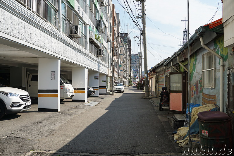 Eindrücke aus dem Stadtteil Bupyeong von Incheon, Korea