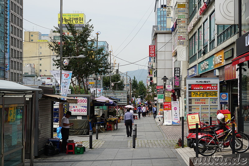 Eindrücke aus dem Stadtteil Bupyeong von Incheon, Korea