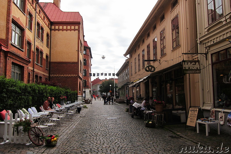 Eindrücke aus dem Stadtviertel Haga von Göteborg, Schweden