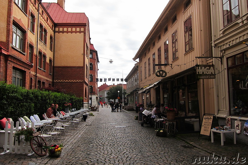 Eindrücke aus dem Stadtviertel Haga von Göteborg, Schweden