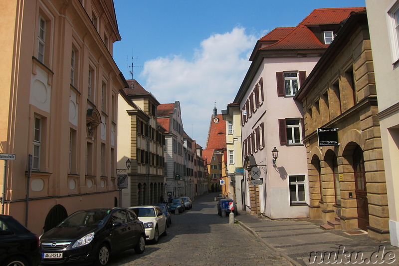 Eindrücke aus der Altstadt von Ansbach, Bayern