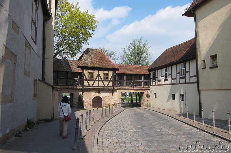 Eindrücke aus der Altstadt von Ansbach, Bayern