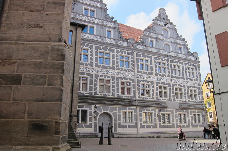 Eindrücke aus der Altstadt von Ansbach, Bayern