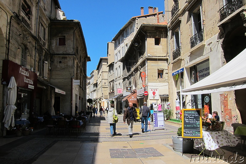 Eindrücke aus der Altstadt von Avignon, Frankreich