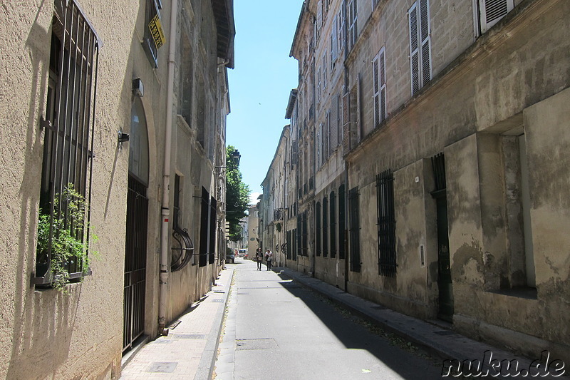 Eindrücke aus der Altstadt von Avignon, Frankreich