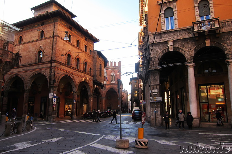 Eindrücke aus der Altstadt von Bologna, Italien