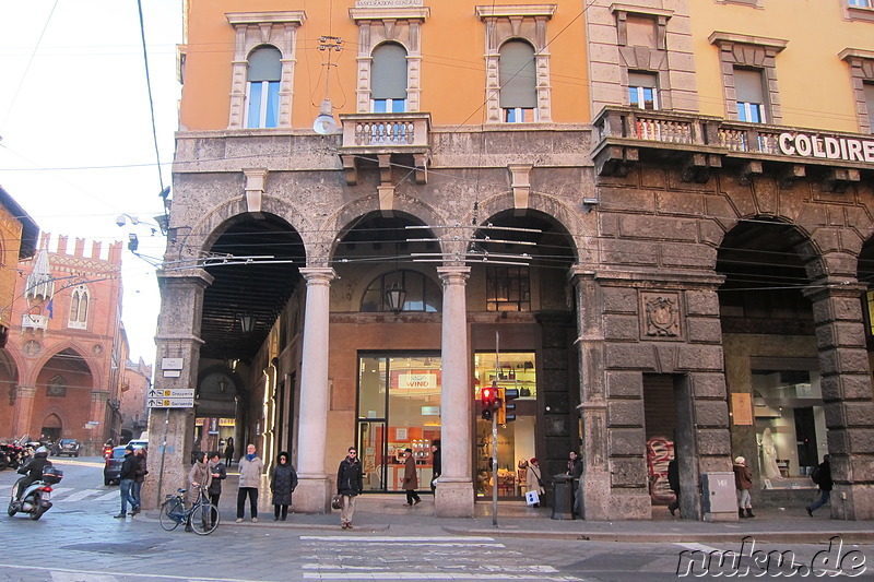 Eindrücke aus der Altstadt von Bologna, Italien