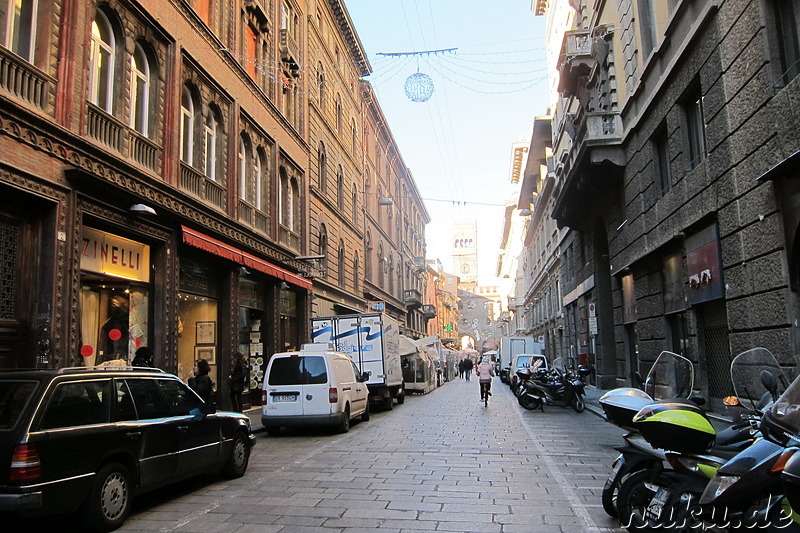 Eindrücke aus der Altstadt von Bologna, Italien