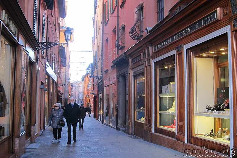 Eindrücke aus der Altstadt von Bologna, Italien