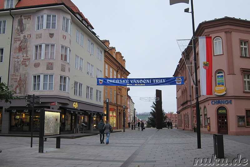 Eindrücke aus der Altstadt von Eger (Cheb) in Tschechien
