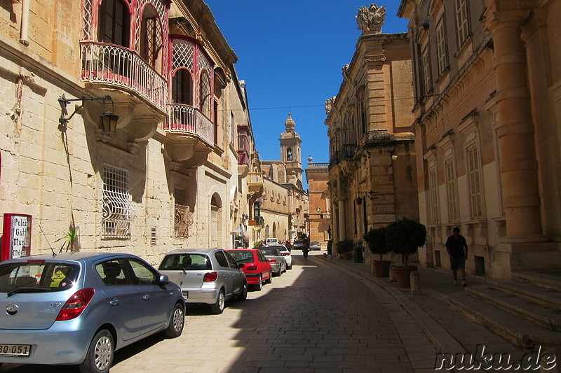 Eindrücke aus der Altstadt von Mdina, Malta