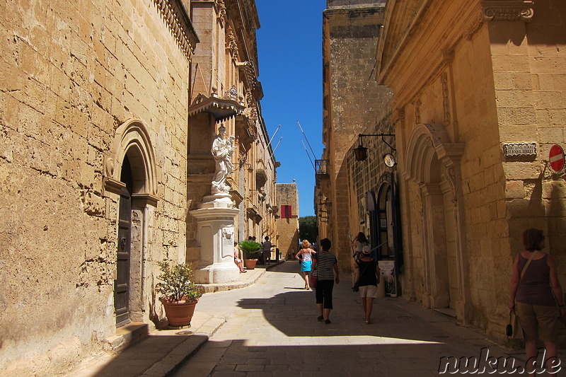 Eindrücke aus der Altstadt von Mdina, Malta