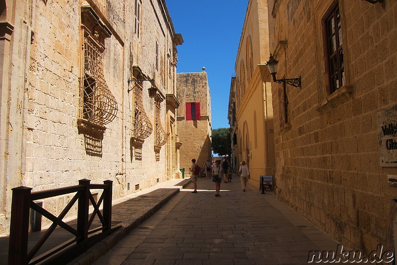 Eindrücke aus der Altstadt von Mdina, Malta
