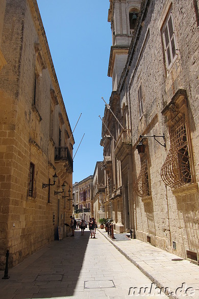 Eindrücke aus der Altstadt von Mdina, Malta