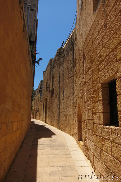 Eindrücke aus der Altstadt von Mdina, Malta