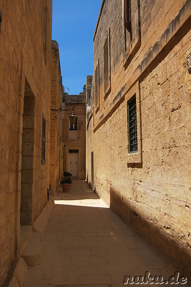 Eindrücke aus der Altstadt von Mdina, Malta